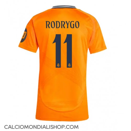 Maglie da calcio Real Madrid Rodrygo Goes #11 Seconda Maglia Femminile 2024-25 Manica Corta